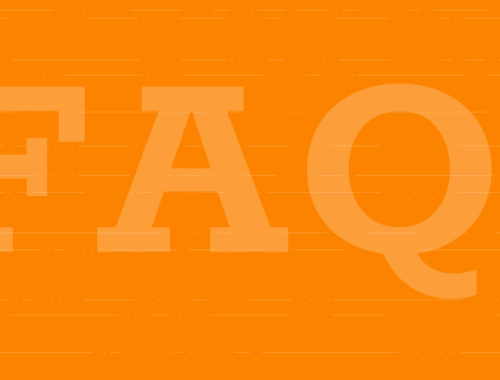 faq graphic orange