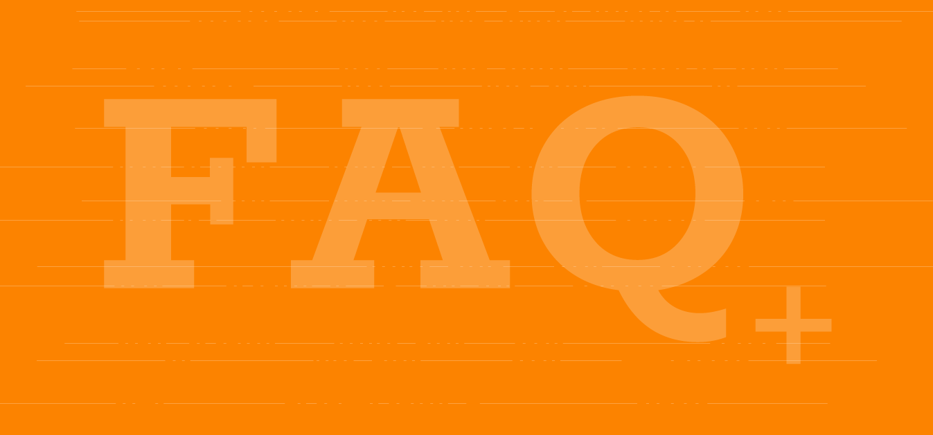 faq graphic orange